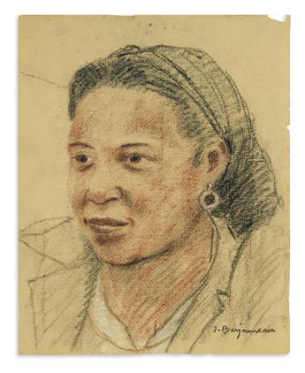 (ART.) Group of 3 portraits of Loïs Mailou Jones by various artists.